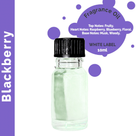 10x Blackberry Fragrance Oil 10 ml - White Label