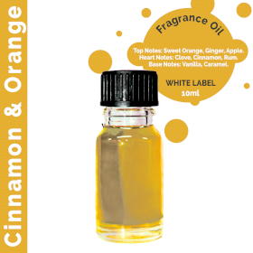 10x Cinnamon & Orange Fragrance Oil 10ml - White Label