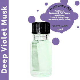10x Deep Violet Musk Fragrance Oil 10ml - White Label