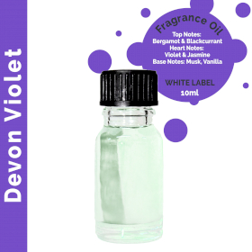 10x Devon Violet Fragrance Oil 10ml - White Label