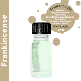 10x Frankincense Fragrance Oil 10ml - White Label
