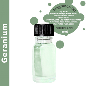10x Geranium Fragrance Oil 10ml - White Label