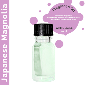 10x Japanese Magnolia Fragrance Oil 10ml - White Label