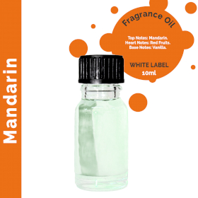 10x Mandarin Fragrance Oil 10ml - White Label
