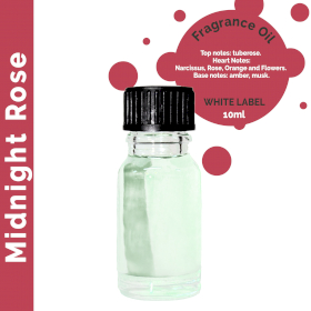 10x Midnight Rose Fragrance Oil 10ml - White Label