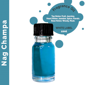 10x Nag Champa Fragrance Oil 10ml - White Label
