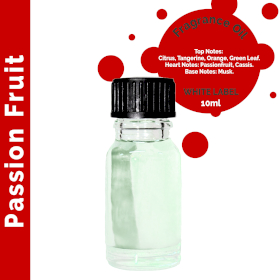 10x Passion Fruit Fragrance Oil 10ml - White Label
