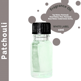 10x Patchouli Fragrance Oil 10ml - White Label