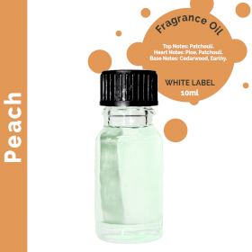 10x Peach Fragrance Oil 10ml - White Label