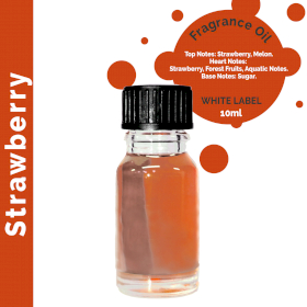 10x Strawberry Fragrance Oil 10ml - White Label
