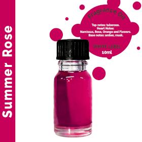 10x Summer Rose Fragrance Oil 10ml - White Label