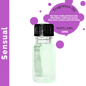 10x Sensual Fragrance Oil 10ml - White Label