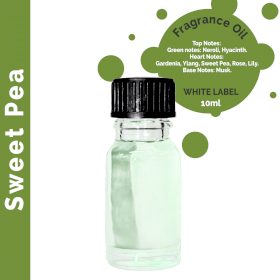 10x Sweet Pea Fragrance Oil 10ml - White Label