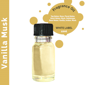 10x Vanilla Musk Fragrance Oil 10ml - White Label