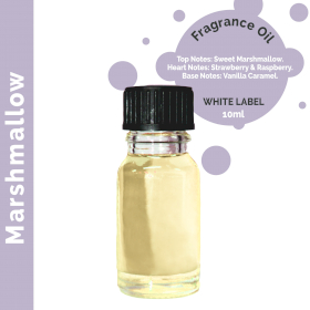 10x Marshmallow Fragrance Oil 10ml - White Label