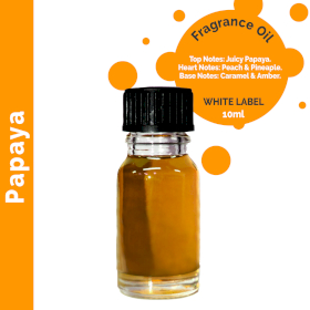 10x Papaya Fragrance Oil 10ml - White Label