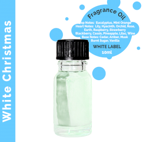 10x White Christmas Fragrance Oil 10ml - White Label