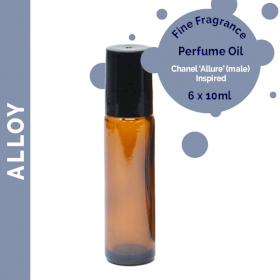 6x Alloy Fine Fragrance Perfume Oil 10ml - White Label