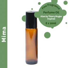 6x Mima Fine Fragrance Perfume Oil 10ml - White Label