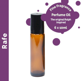 6x Rafe Fine Fragrance Perfume Oil 10ml - White Label