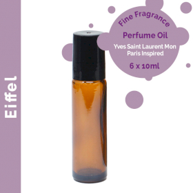 6x Eiffel Fine Fragrance Perfume Oil 10ml - White Label