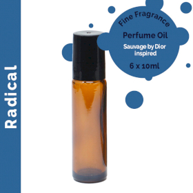 6x Radical Fine Fragrance Perfume Oil 10ml - White Label