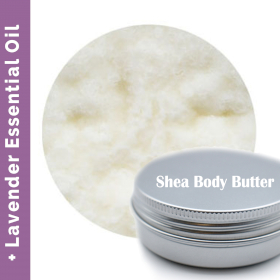50x Aromatherapy Shea Body Butter 90g - Lavender - White Label