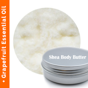 50x Aromatherapy Shea Body Butter 90g - Grapefruit - White Label