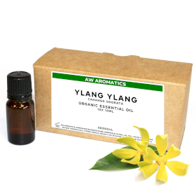 10x Ylang Ylang Organic Essential Oil 10ml - White Label