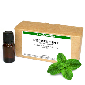 10x Peppermint Organic Essential Oil 10ml - White Label