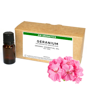 10x Geranium Organic Essential Oil 10ml - White Label