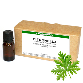 10x Citronella Organic Essential Oil 10ml - White Label