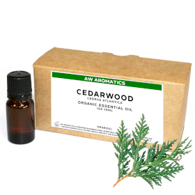 10x Cedarwood Atlas Organic Essential Oil 10ml - White Label