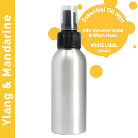 6x 100ml Essential Oil Mist - Ylang Ylang & Mandarin - White Label