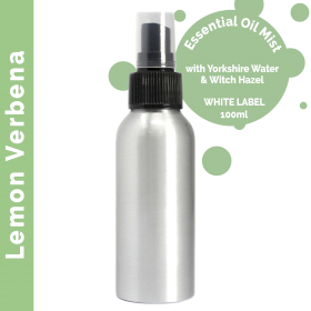 6x 100ml Essential Oil Mist  - Lemon Verbena - White Label