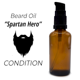 10x 50ml Beard Oil - Spartan Hero - White Label