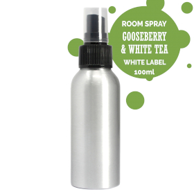 6x 100ml Room Spray - Gooseberry & White Tea - White Label