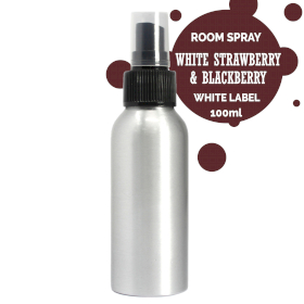 6x 100ml Room Spray - White Strawberry & Blackberry - White Label