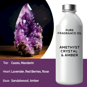 Amethyst Crystal & Amber Pure Fragrance Oil
