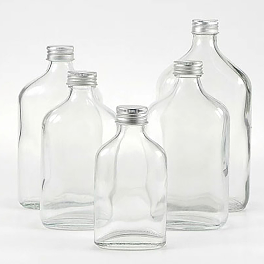 Wholesale Clear Glass Flask Bottles