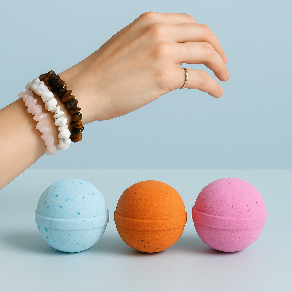 white label bath bombs bracelets